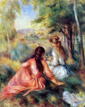 Pierre Auguste Renoir Painting - in the meadow Pierre Auguste Renoir